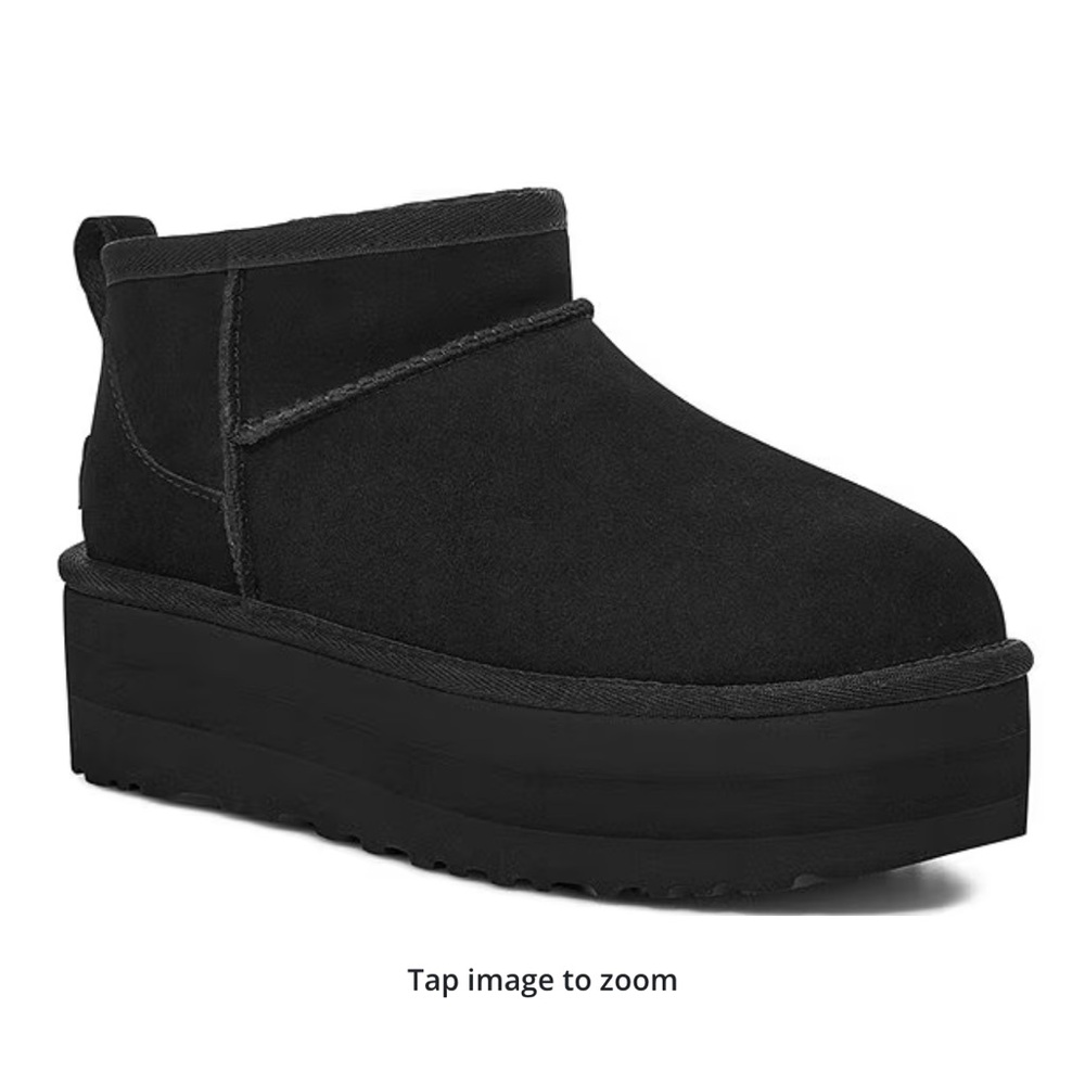 New in box UGG Ultra Mini Platform Boot in black size 9
